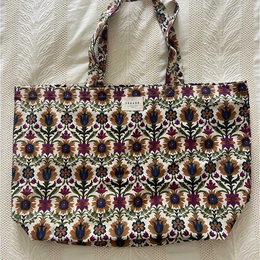NWOT Sezane cotton tote